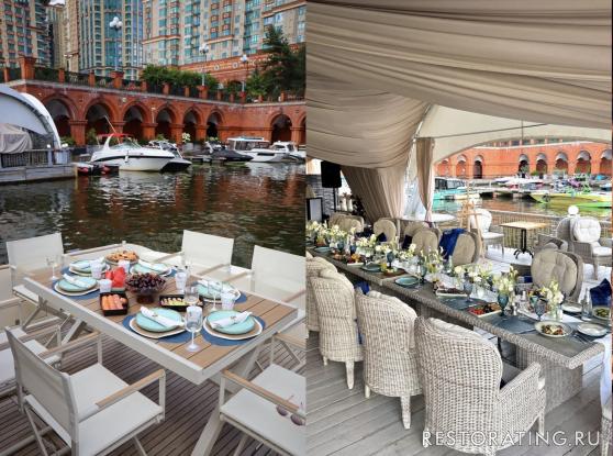 Интерьер ресторана River Club