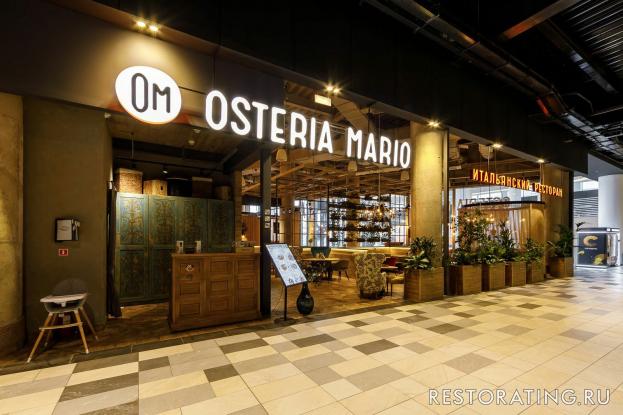 Интерьер ресторана Osteria Mario