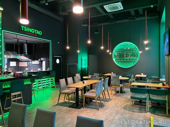 Интерьер ресторана Tsingtao