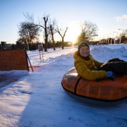 Тюбинговая горка в МУЗЕОНЕ 2016