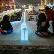 Ледяная горка на Красной площади 2017/18