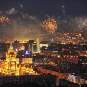 Салют в День города с высоты птичьего полета 2016