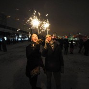 Новый год 2017 в парках Москвы фотографии
