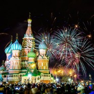 Новогодний салют 2017 в Москве фотографии