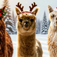 Новый год 2026 в Альпака Парке Сокольники фотографии