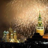 Новогодний салют 2017 в Москве фотографии