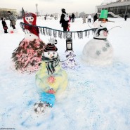 Арт-битва снеговиков фотографии