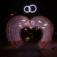 Световой тоннель в Парке Победы 2017 фотографии