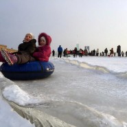 Ледяная горка на Поклонной горе 2016 фотографии