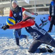 Первый этап Кубка России по волейболу на снегу 2023 фотографии