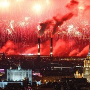 Новогодний салют 2018 в Москве фотографии