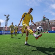 Парк футбола ЧМ-2018 на Красной площади фотографии