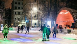 Каток в Саду имени Баумана 2020-2021