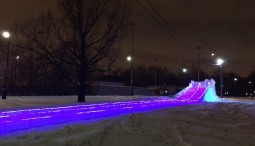 Ледяная горка в парке «Останкино» 2016