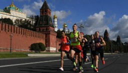 Фан-ран перед Московским марафоном в Парке Кузьминки 2022
