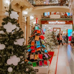 Новогодние елки в ГУМе на Красной площади 2025-2026