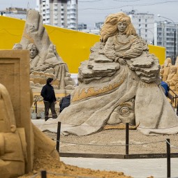 Выставка скульптур из песка в Коломенском