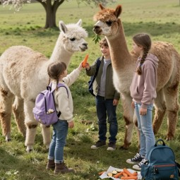 Бесплатный вход для детей в «Альпака Парк» на весенние каникулы 2026