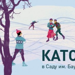 Каток в саду им. Баумана 2015