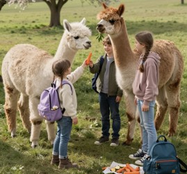 Бесплатный вход для детей в «Альпака Парк» на весенние каникулы 2026