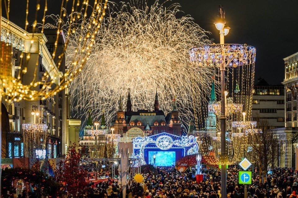 Новогодняя ночь 2019 в Москве