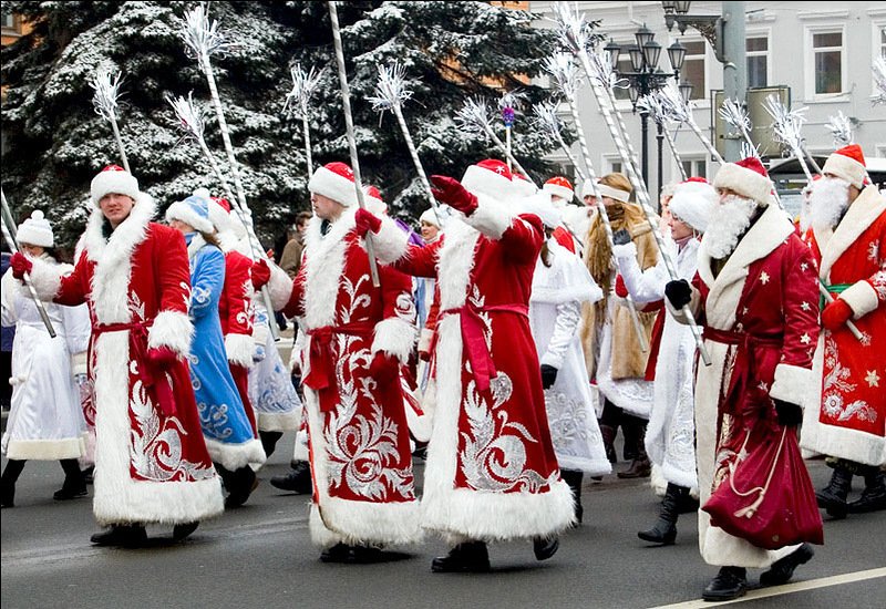 Флэшмоб Дедов Морозов