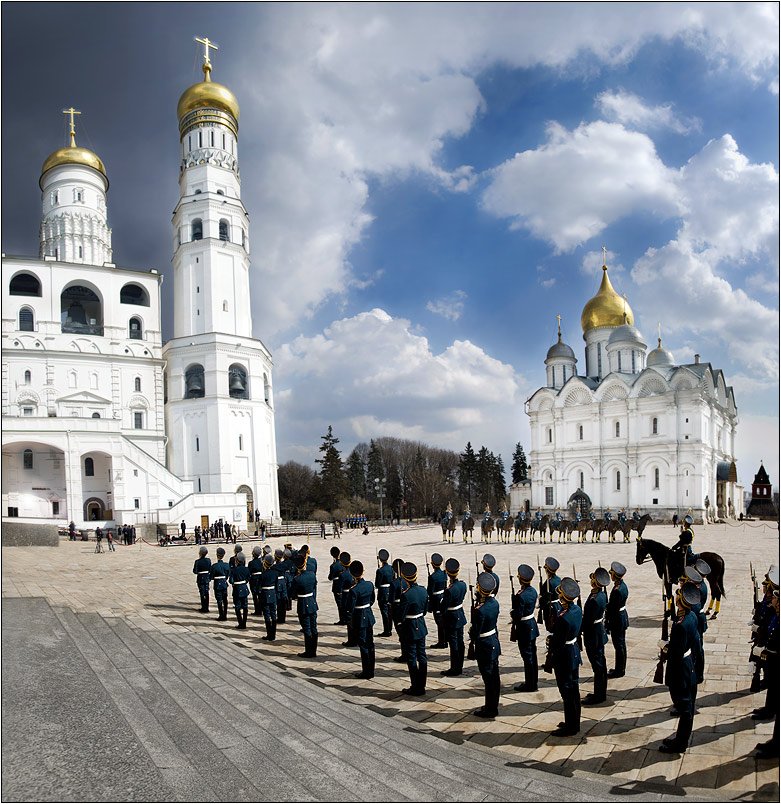 Конный развод президентского полка