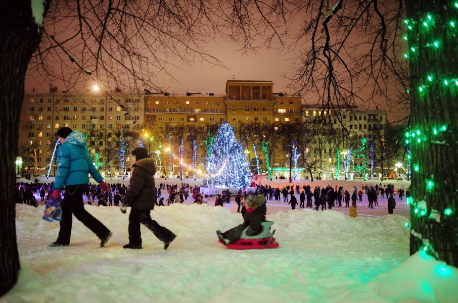 Новогодняя ночь 2016 в парках Москвы