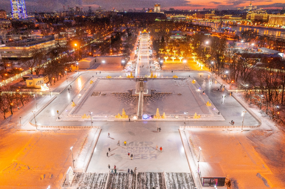 Парк Горького зимой