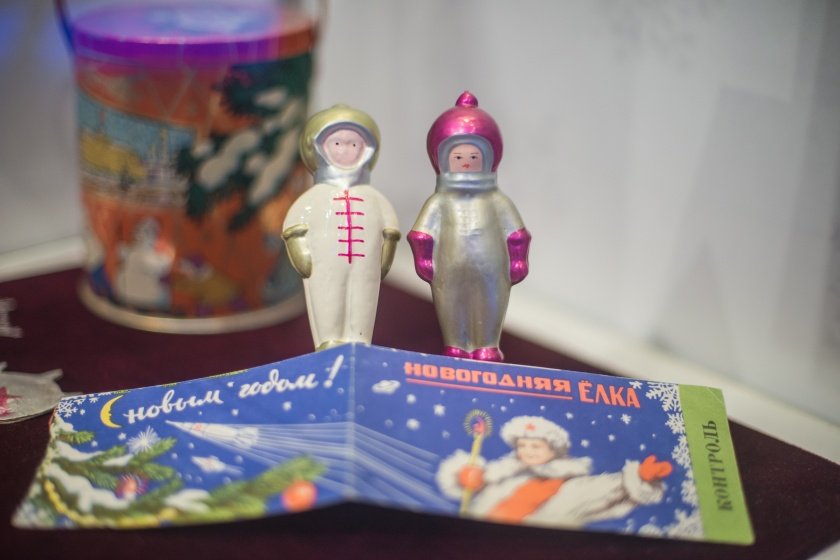 Выставка новогодней игрушки в музее Урании