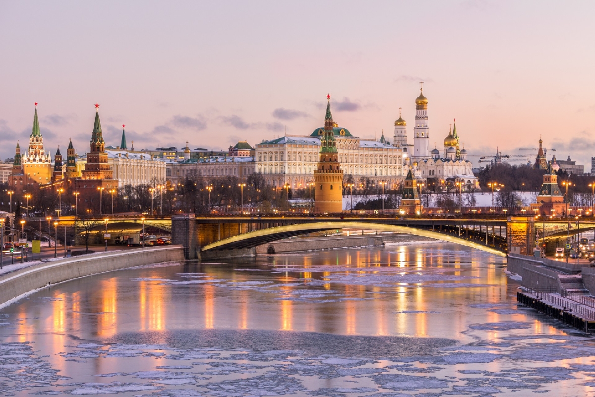 зимнее утро в москве