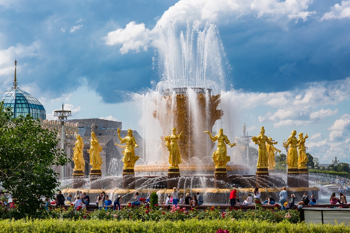 Фото фонтана на вднх в москве