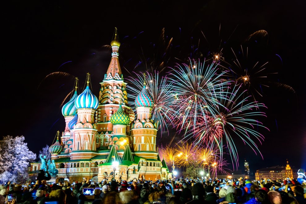 Новогодняя ночь 2019 в Москве
