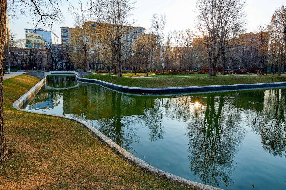 Пруд в парке Трубецких